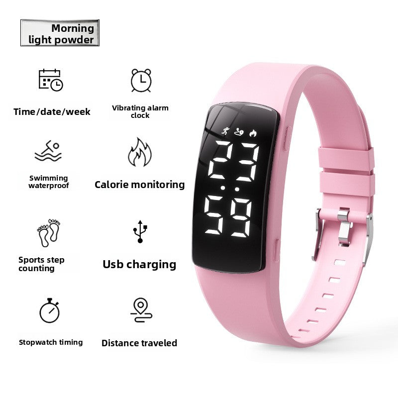 Sports Bracelet Watch with Vibration Alarm and Waterproof