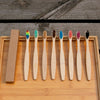 Soft-bristled bamboo toothbrush set