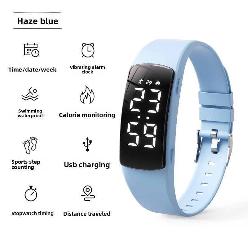 Sports Bracelet Watch with Vibration Alarm and Waterproof
