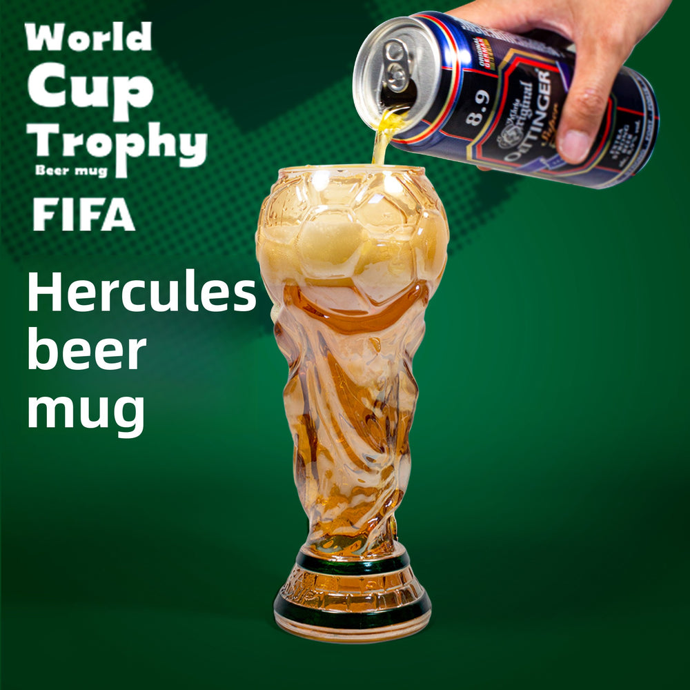 Hercules Football Trophy Beer Glass Mug