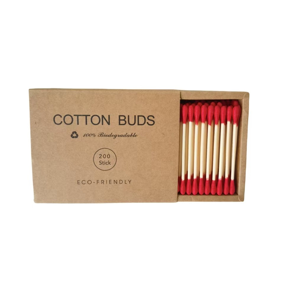 Double-headed colored removable makeup cotton swabs
