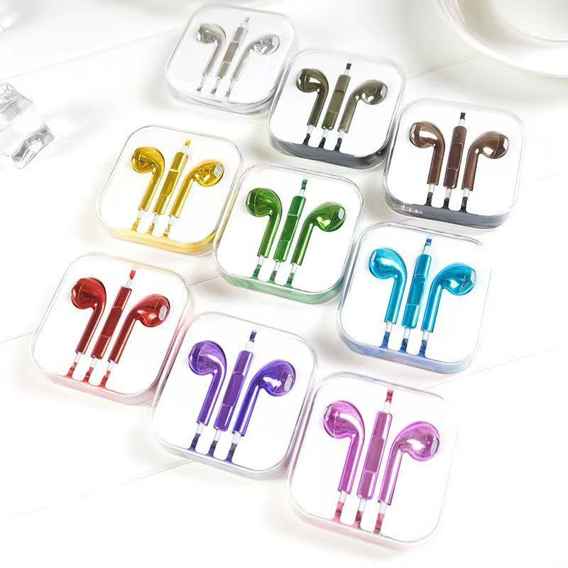 Semi-In-Ear Wired Headphones with Microphone