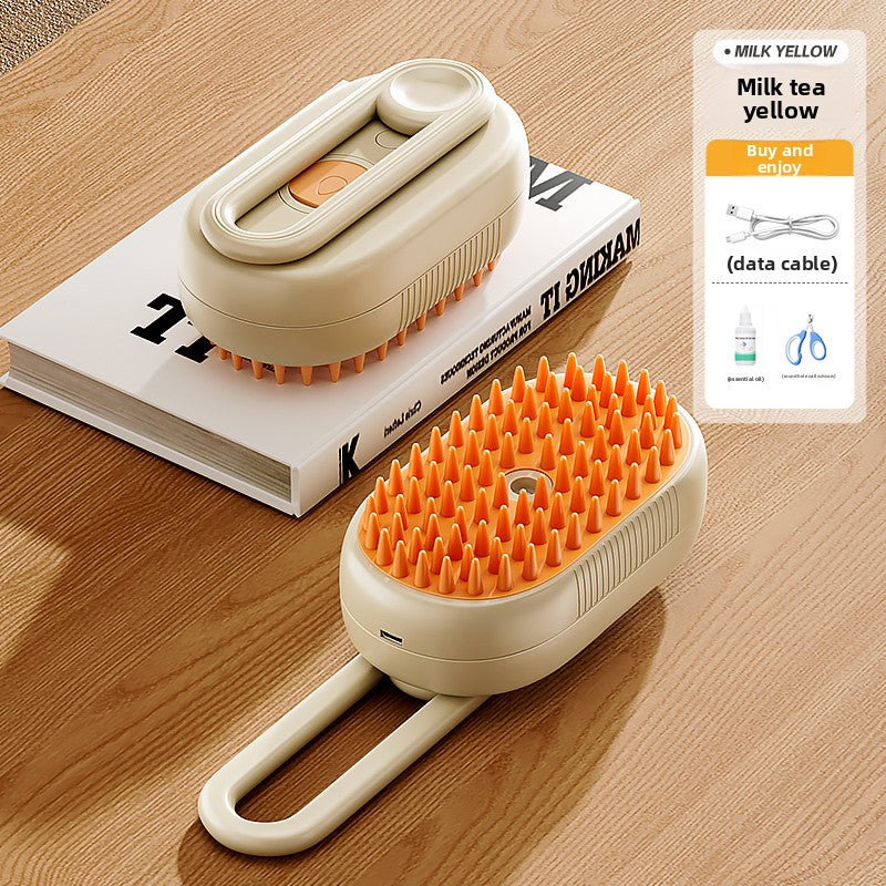 Rechargeable Pet Grooming Comb with Spray Function