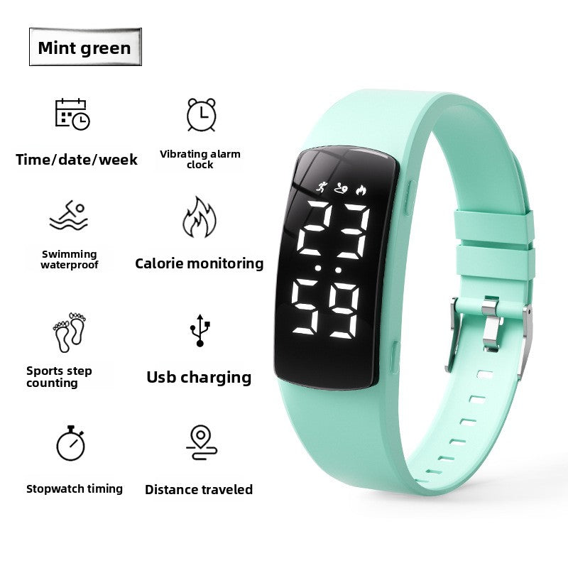 Sports Bracelet Watch with Vibration Alarm and Waterproof