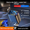 Starry Sky Car Charger 120W with Retractable Cable