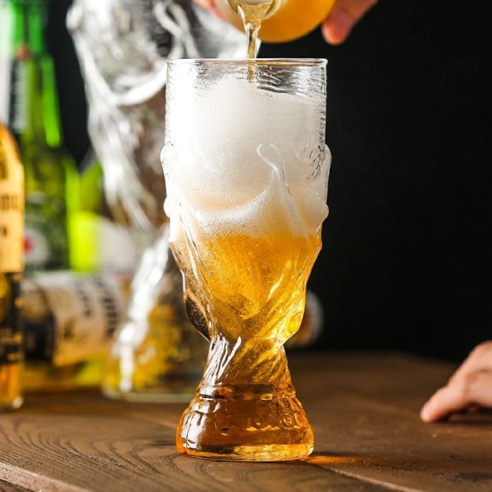 Hercules Football Trophy Beer Glass Mug