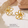 Five-leaf flower earrings