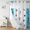 SnapIn Magnetic Shower Curtain