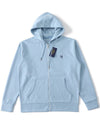 Embroidered Hooded Zip-Up Sweatshirt Jacket