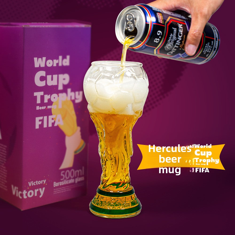 Hercules Football Trophy Beer Glass Mug