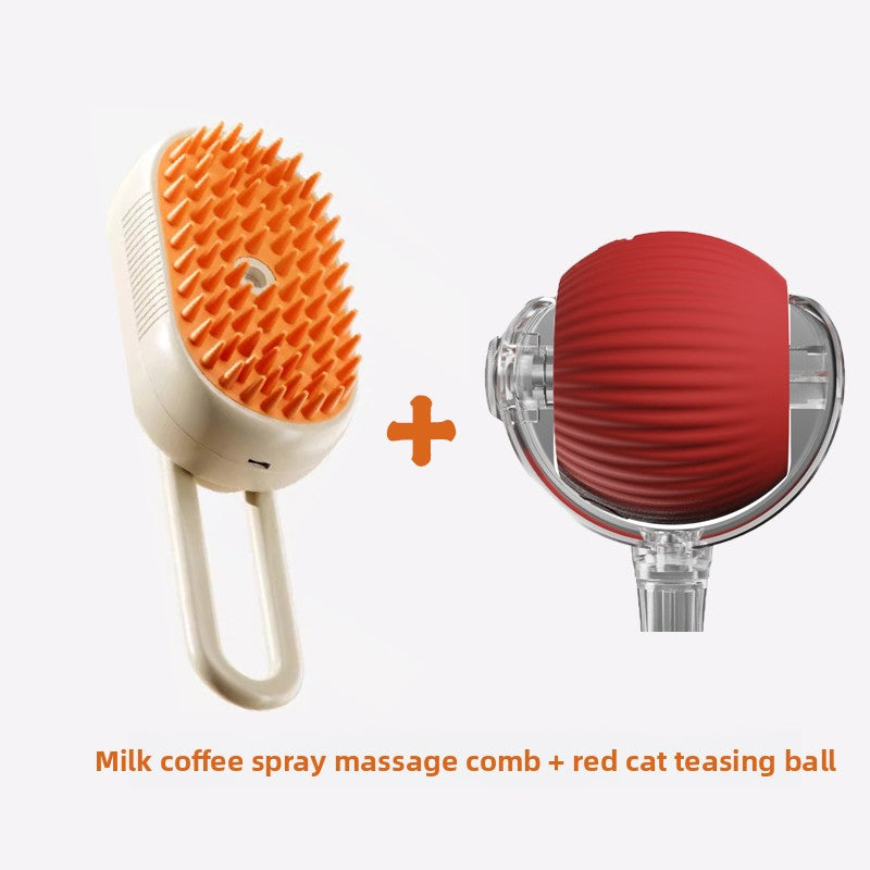 Rechargeable Pet Grooming Comb with Spray Function