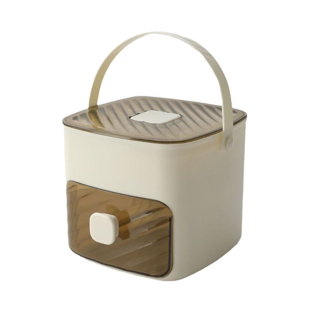 Ice Cube Mold with Handle and Storage Container