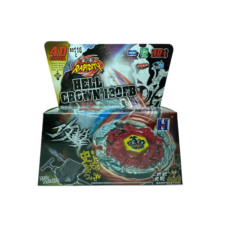 Burst Alloy Top with Launcher and Box