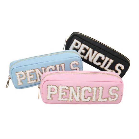 School Souvenir DIY Pencil Bag Waterproof Nylon Primary School Student Pencil Bag Portable Pencil Case