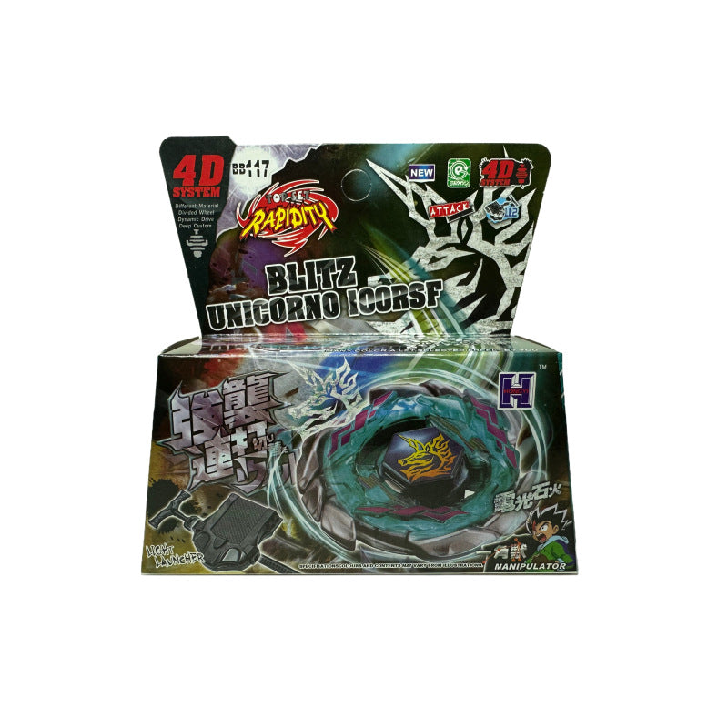 Burst Alloy Top with Launcher and Box