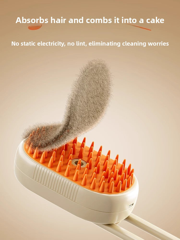 Rechargeable Pet Grooming Comb with Spray Function