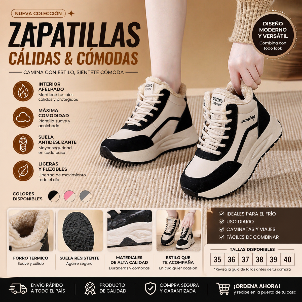 ZAPATILLAS DE INVIERNO SOPHIA